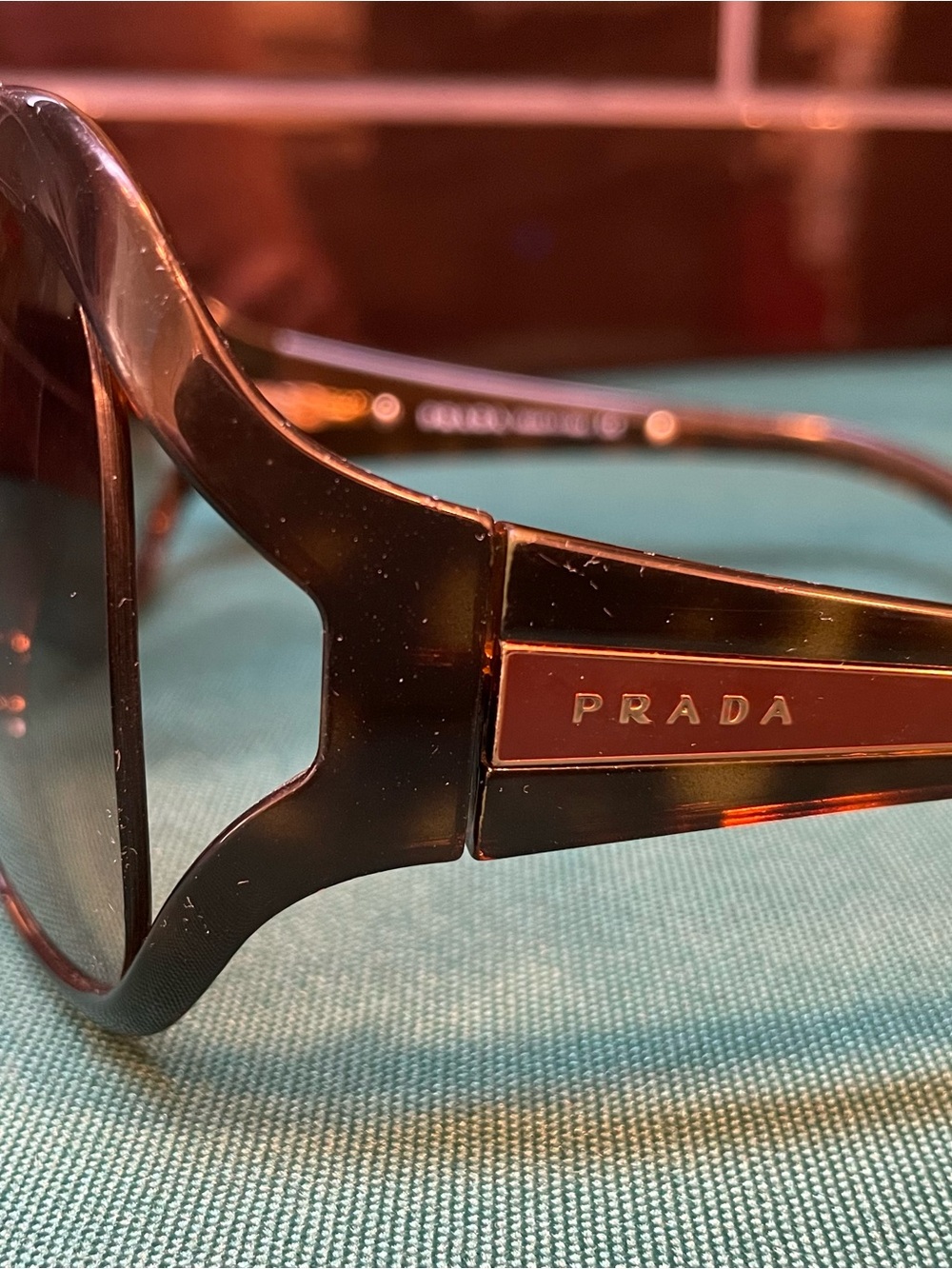 Prada SPR05L Tortoiseshell Gradient Lens Women's Sunglasses